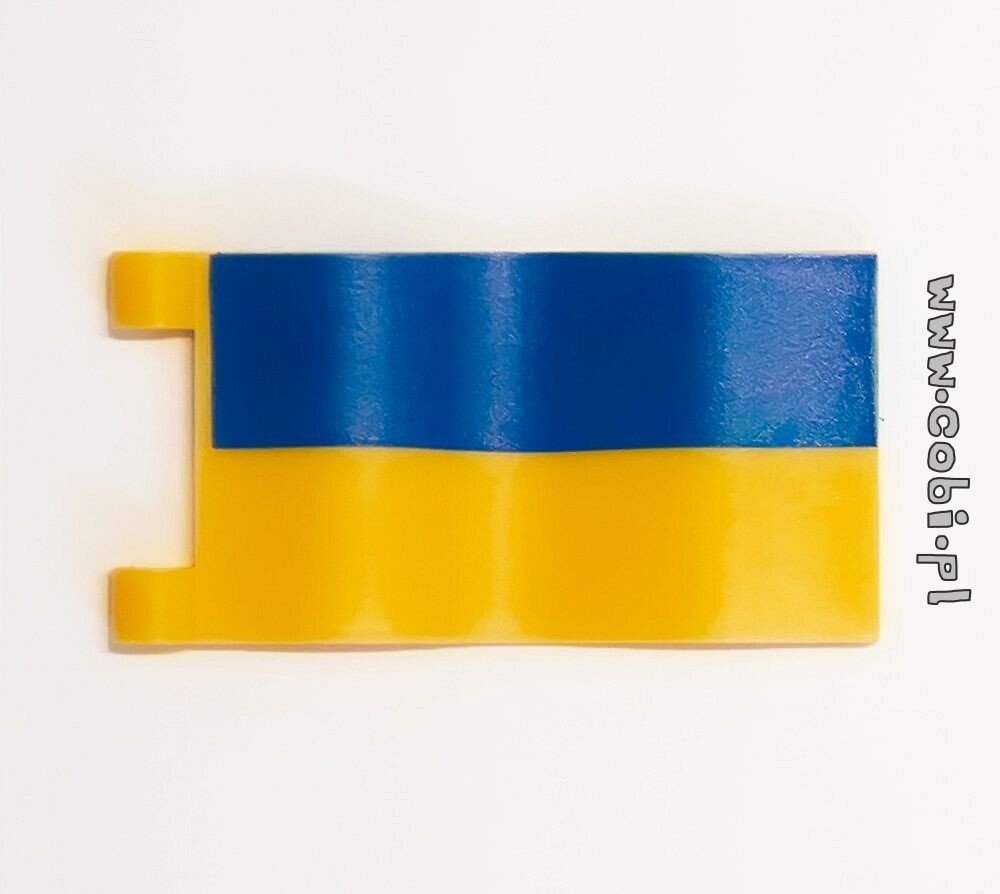 Klocek flaga z nadrukiem flagi Ukrainy