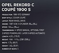 Opel Rekord C Coupe - Executive Edition