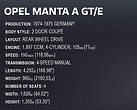 Opel Manta A GT/E  1974