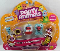 4 Misiaczki w kostiumach Party Animals