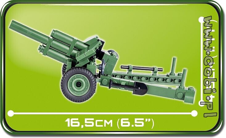 2395 KLOCKI COBI Armia 122 mm Howitzer wz.1938 M-30-Radziecka haubica 