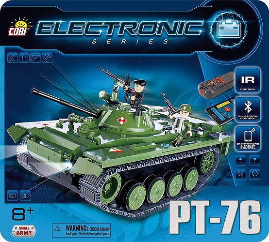 Czołg Elektroniczny PT-76 z bluetooth
