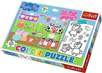 Świnka Peppa - Color Puzzle 20 el.