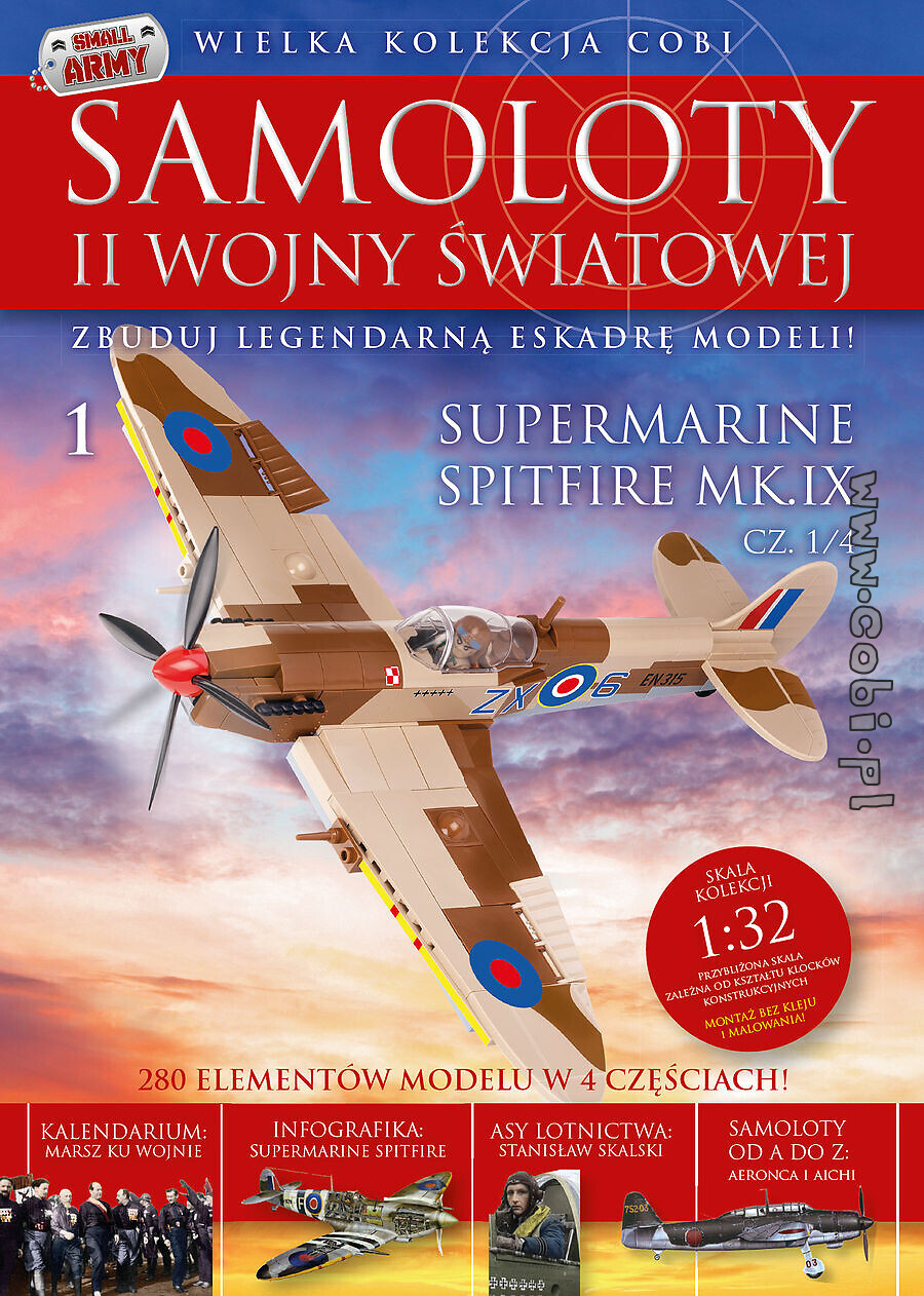 Supermarine Spitfire Mk IX cz. 1/4 Samoloty WWII nr 01