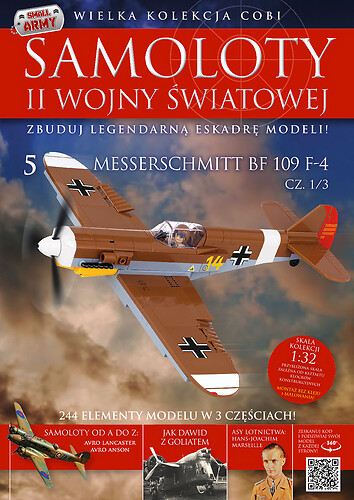 Messerschmitt Bf 109 F-4 Trop cz. 1/3 Samoloty WWII  nr 05