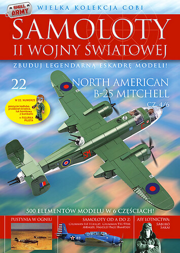 North American B-25 Mitchell cz.4/6 Samoloty WWII nr 22