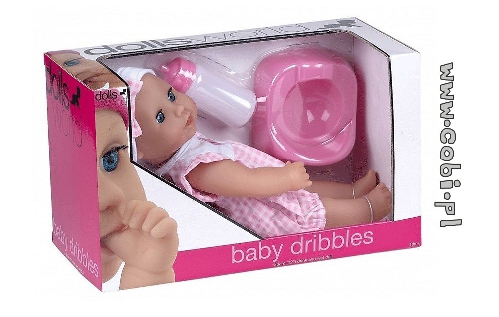 Lalka Baby Dribbles Dolls World 30 cm