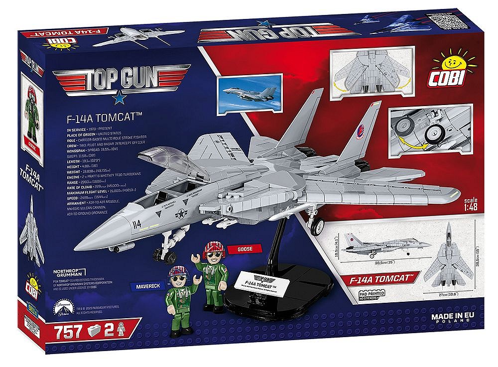 COBI F-14A TOMCAT  組み立てキット　ブロック　トップガン F-14A Tomcat™ / Top Gun / Militaria w sklepie cobi.pl
