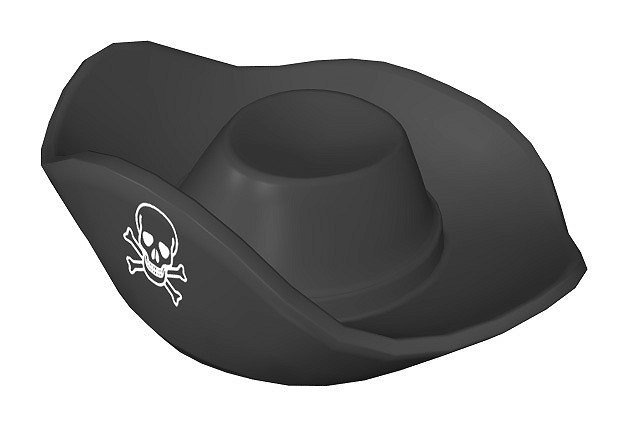 Kapelusz kapitana piratów, nadruk