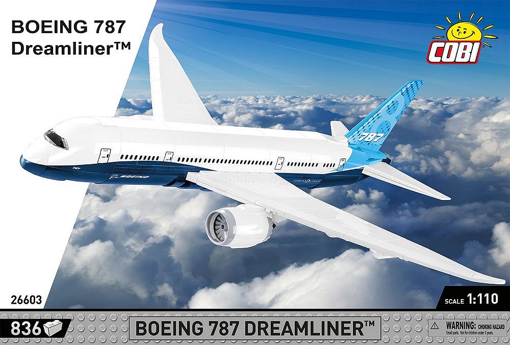 Boeing 787 Dreamliner z klocków COBI