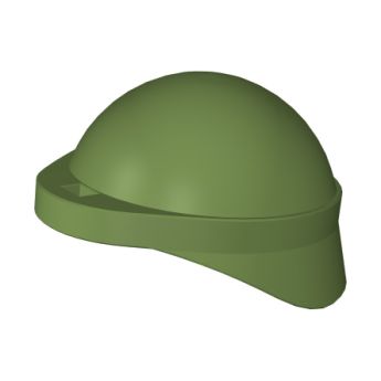 Military helmet, hole