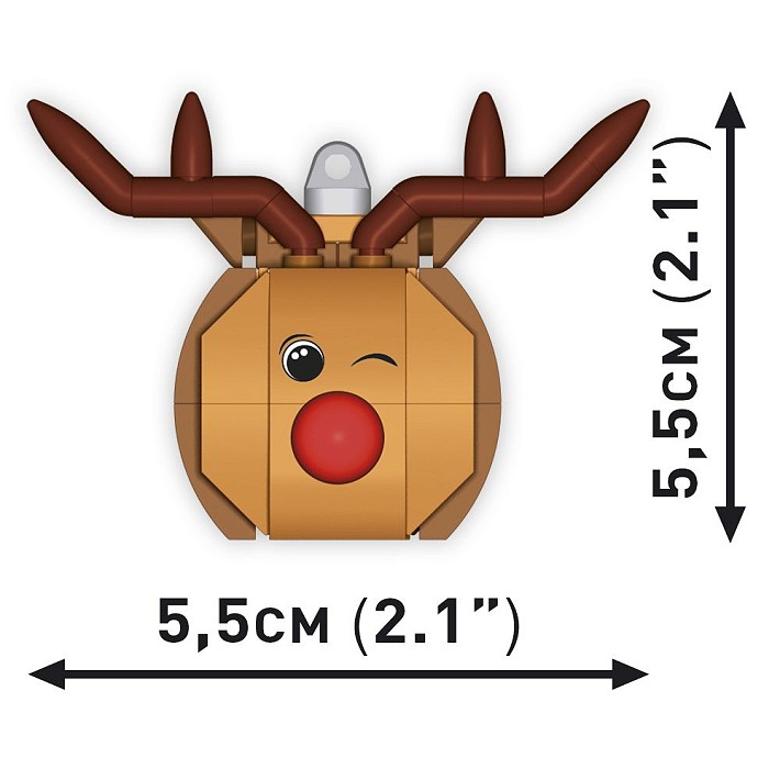 Ozdoby choinkowe - Renifer czerwononosy - fot. 5