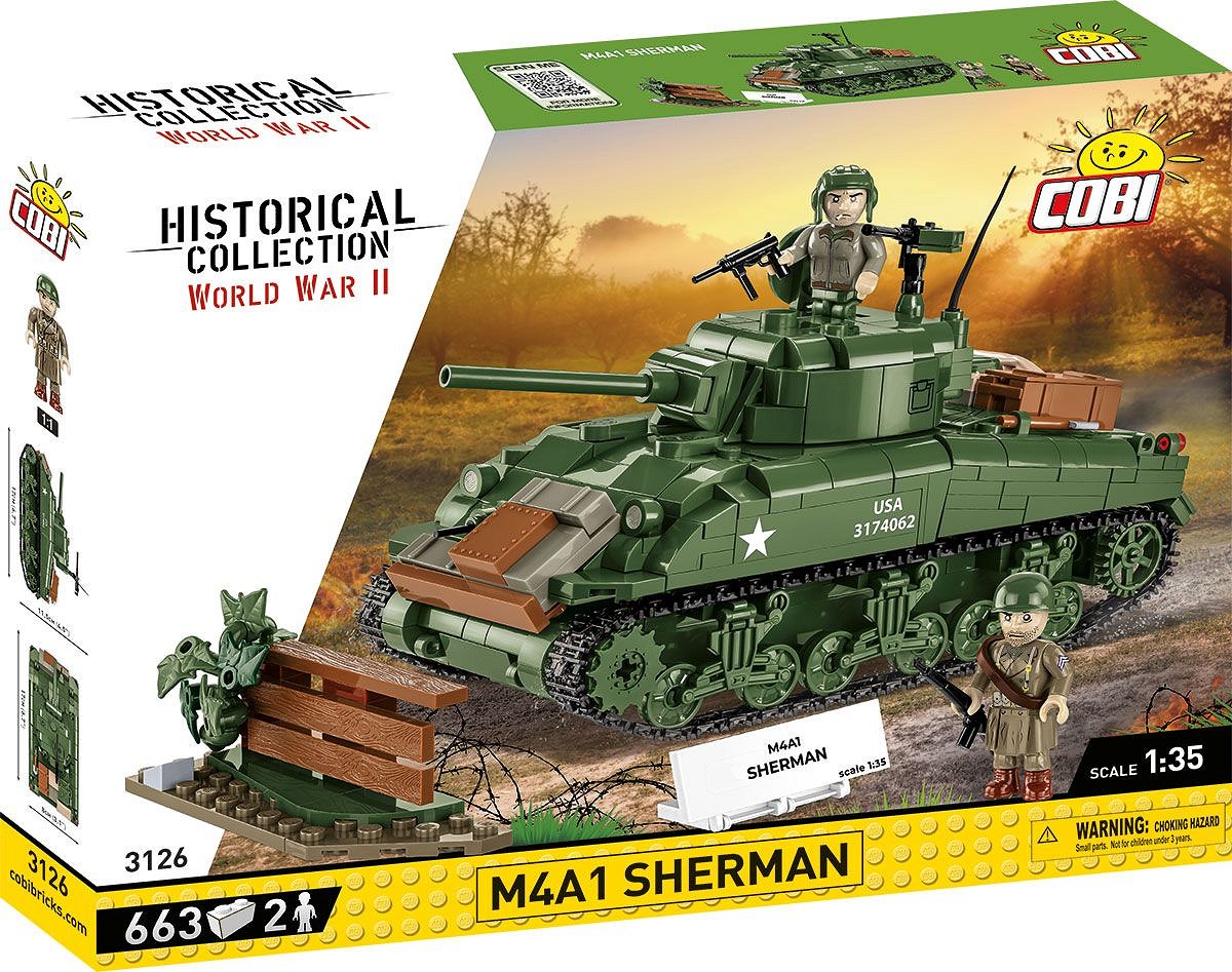 M4A1 Sherman z klocków COBI