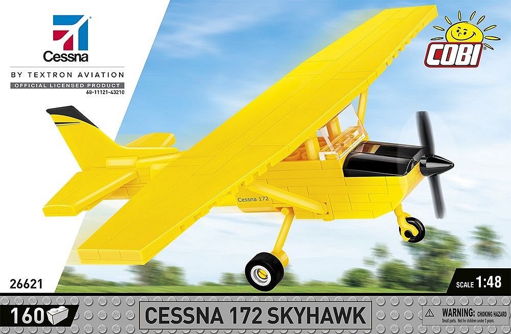 Cessna 172 Skyhawk-Yellow z klocków COBI