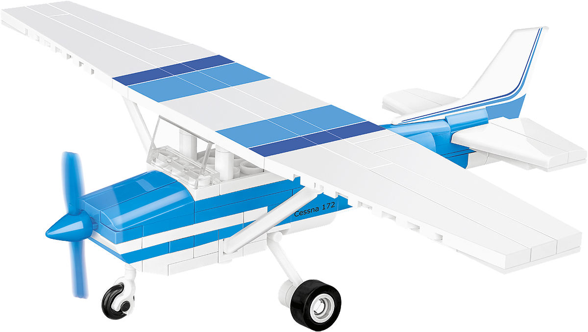 Cessna 172 Skyhawk-White-Blue