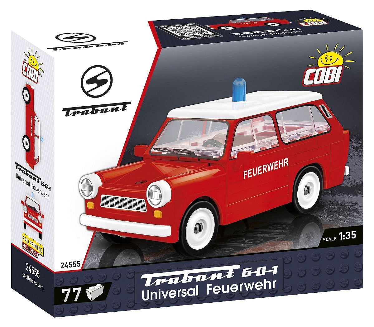 Trabant 601 Universal Feuerwehr z klocków COBI