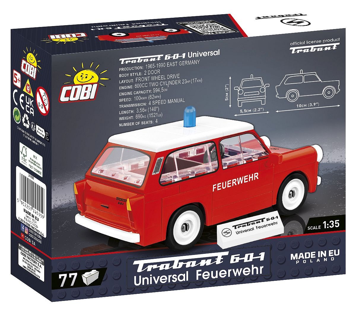 Trabant 601 Universal Feuerwehr - fot. 6