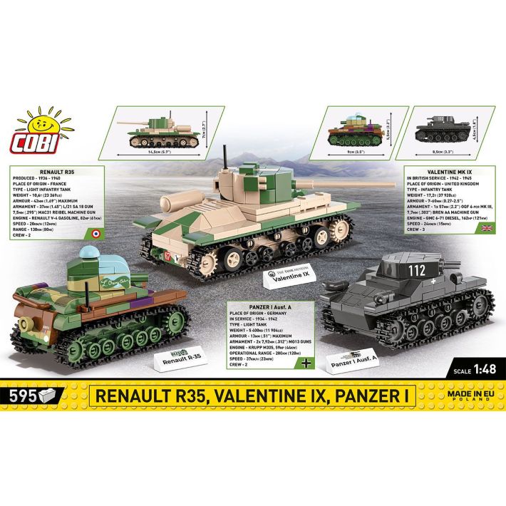 Renault R35 - Valentine IX - Panzer I - fot. 4