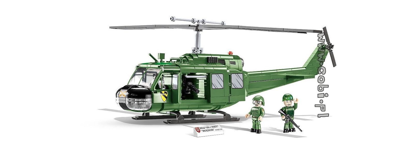 Historia z COBI. Helikopter Bell UH-1 Iroquois - znak rozpoznawczy amerykańskiej wojny w Wietnamie