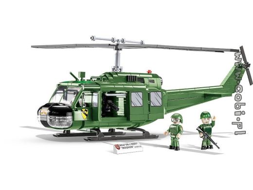 Historia z COBI. Helikopter Bell UH-1 Iroquois - znak rozpoznawczy amerykańskiej wojny w Wietnamie