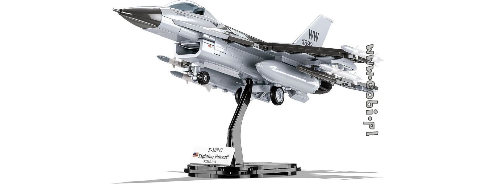 Historia z COBI. Samolot F-16, czyli multitasking w siłach powietrznych!