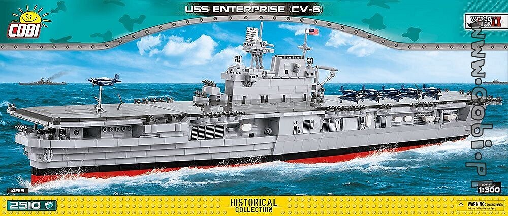 Historia z COBI. Lotniskowiec USS Enterprise (CV-6) – amerykański pogromca japońskiej marynarki i lotnictwa - zdjęcie w treści artykułu