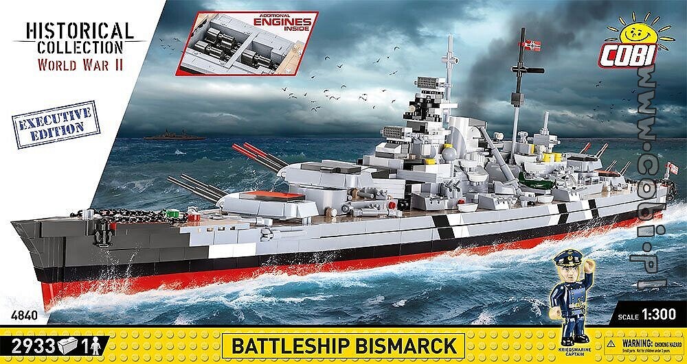Historia z COBI. Pancernik Bismarck – największy „pirat” Atlantyku - zdjęcie w treści artykułu