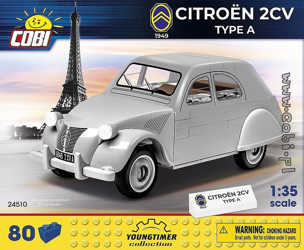 Klasyki motoryzacji z COBI. Citroen 2CV – francuskie brzydkie kaczątko - zdjęcie w treści artykułu