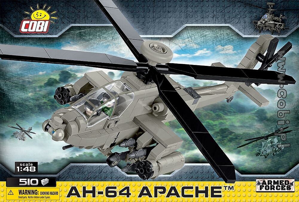 Historia z COBI. Helikopter Apache – precyzja i dominacja na polu walki - zdjęcie w treści artykułu
