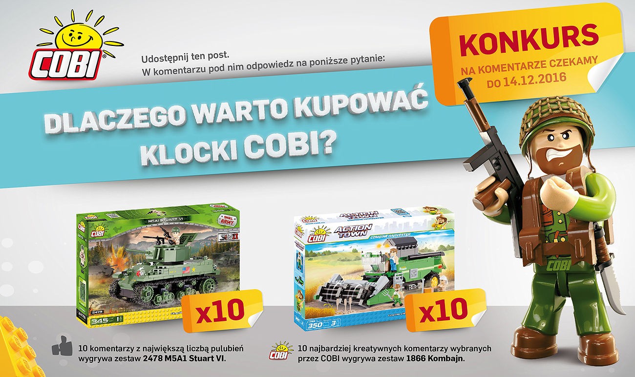 Konkurs Cobi na Facebooku