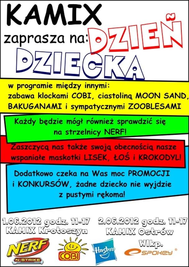 Kamix zaprasza na Dzień Dziecka.