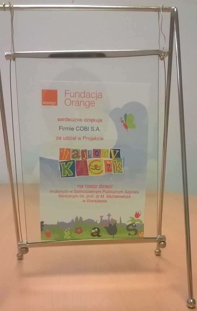 Podziękowanie od Fundacji Orange - Bajkowy Kącik