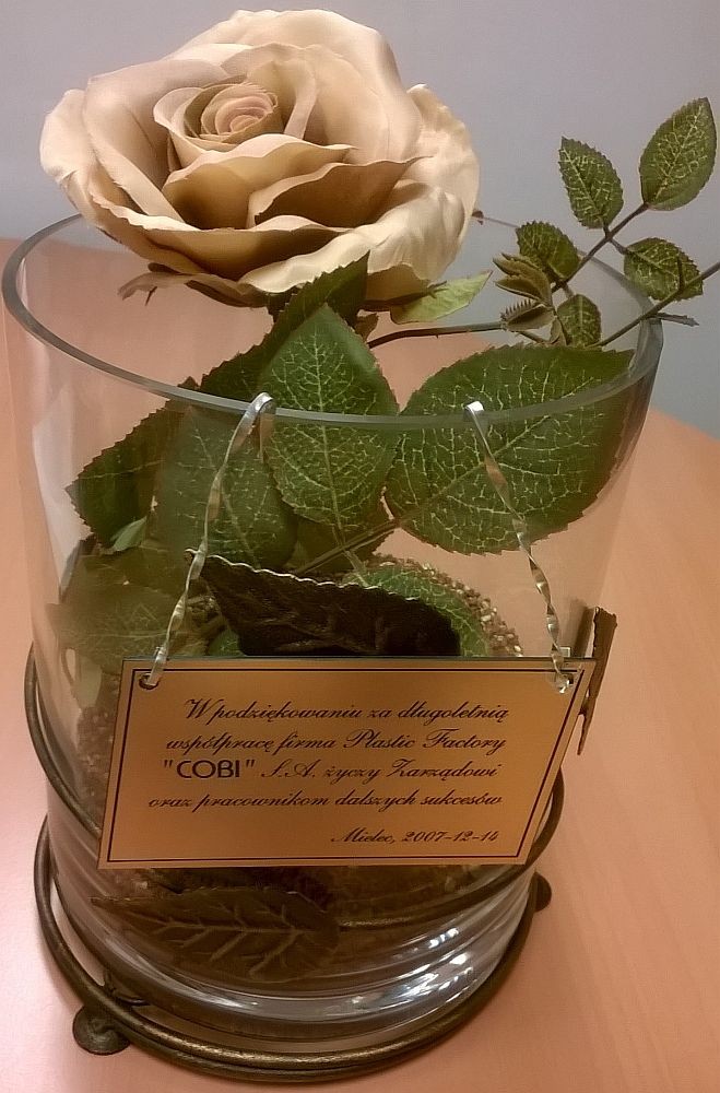 Podziękowanie od Plastic Factory COBI S.A.