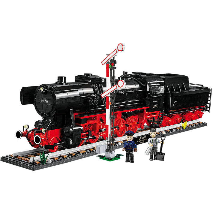 DR BR 52 Steam Locomotive & Railway Semaphore