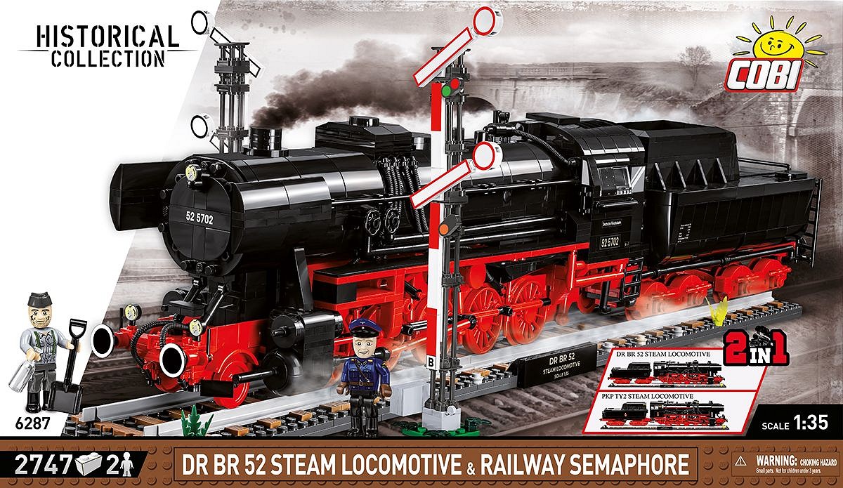 DR BR 52 Steam Locomotive & Railway Semaphore - fot. 3