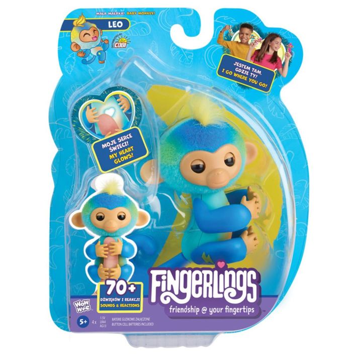 Interaktywna małpka Leo Fingerlings