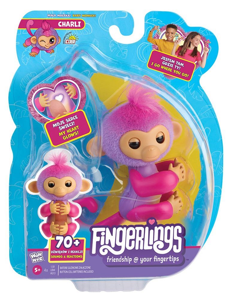 Fingerlings Interaktywna małpka Charlie