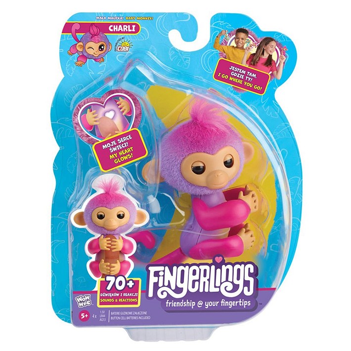 Fingerlings Interaktywna małpka Charlie