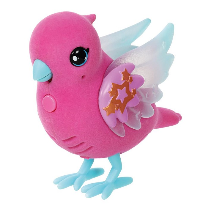 Ćwierkająco-mówiący ptaszek ze świecącymi skrzydełkami-różowy - fot. 2