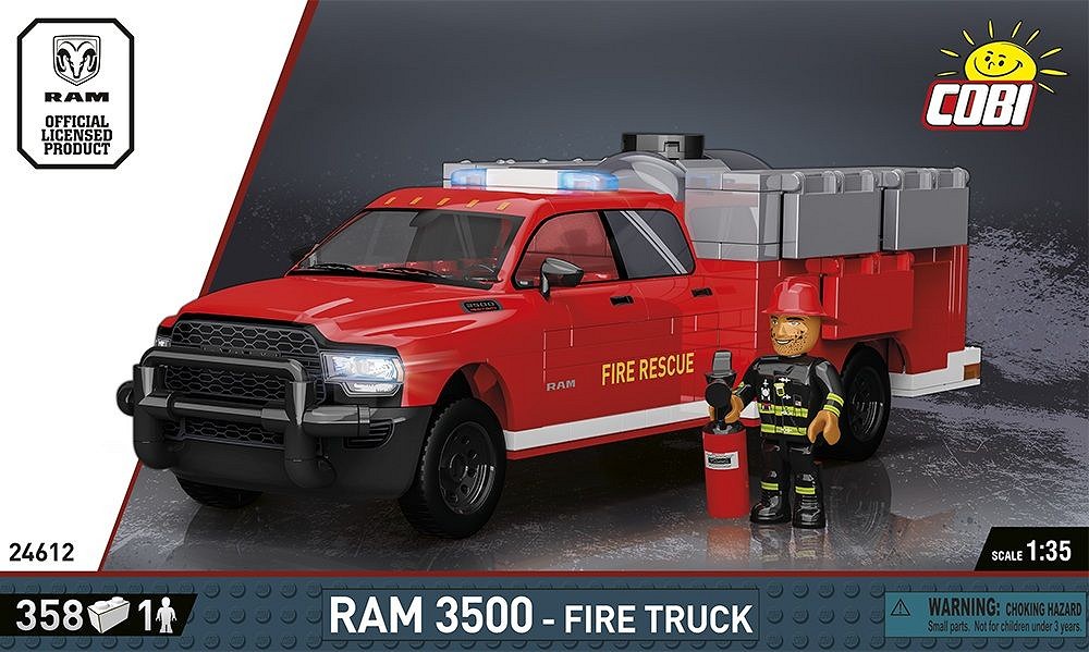 RAM 3500 - Fire Truck z klocków COBI
