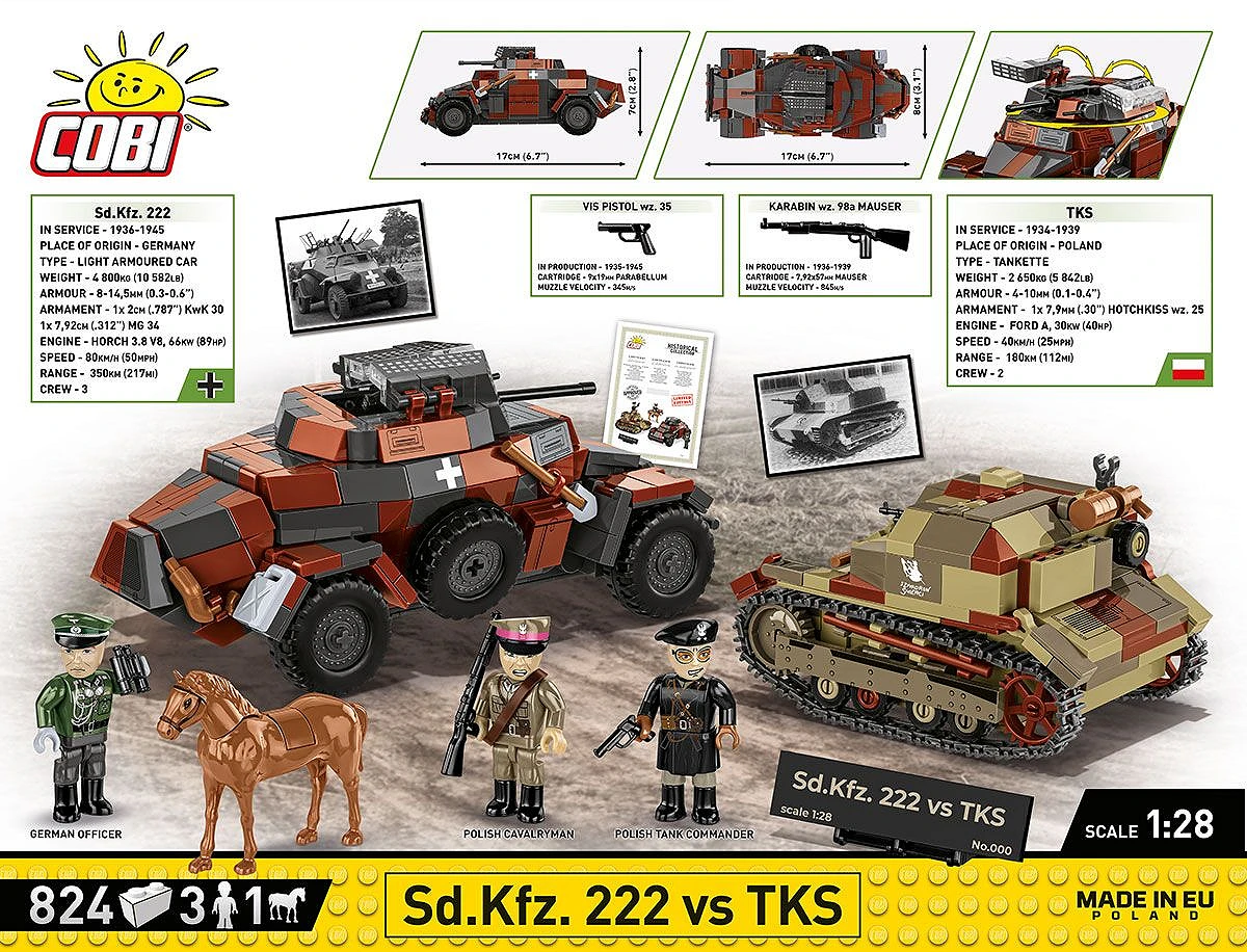 Sd.Kfz. 222 vs TKS (September 1939) - Edycja Limitowana (COBI-2656