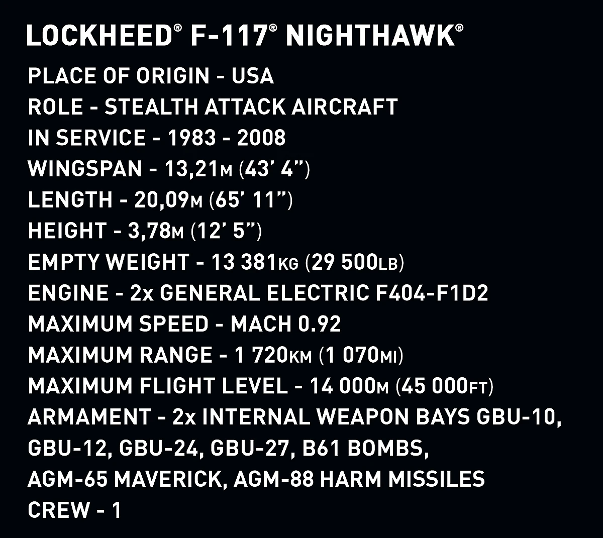 Lockheed F-117 Nighthawk - Edycja Limitowana - fot. 10