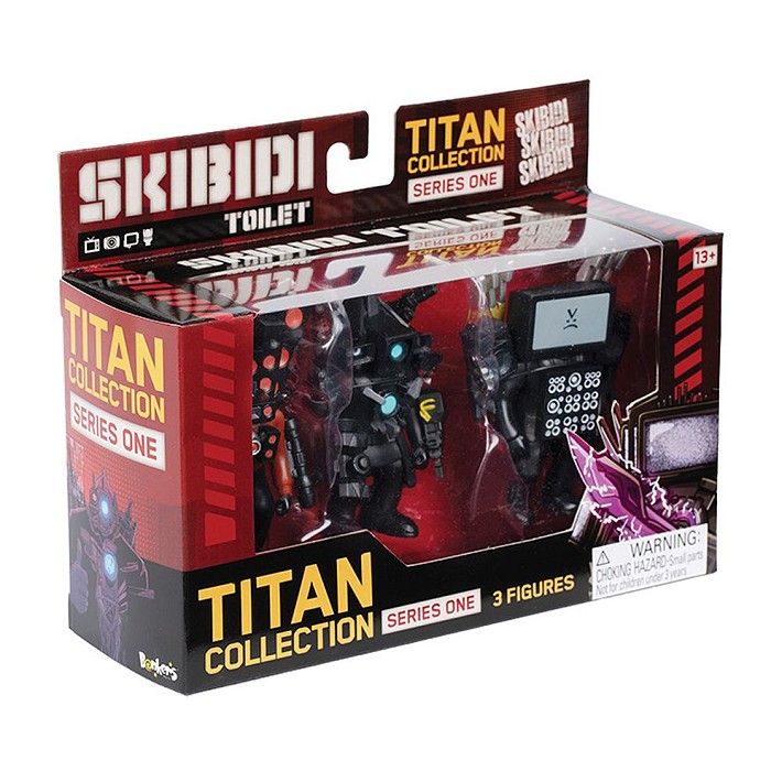 Skibidi Toilet Figurki kolekcjonerskie Titan 3 Pack