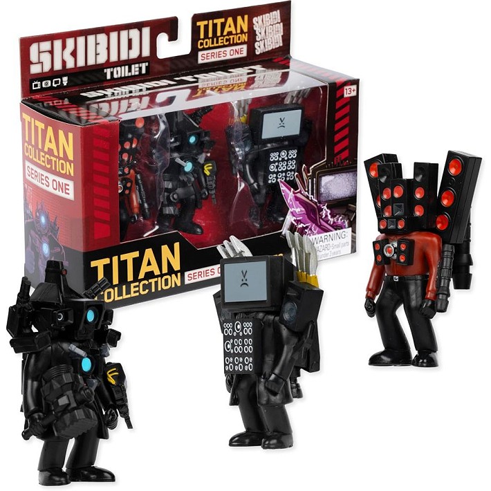 Skibidi Toilet Figurki kolekcjonerskie Titan 3 Pack - fot. 3
