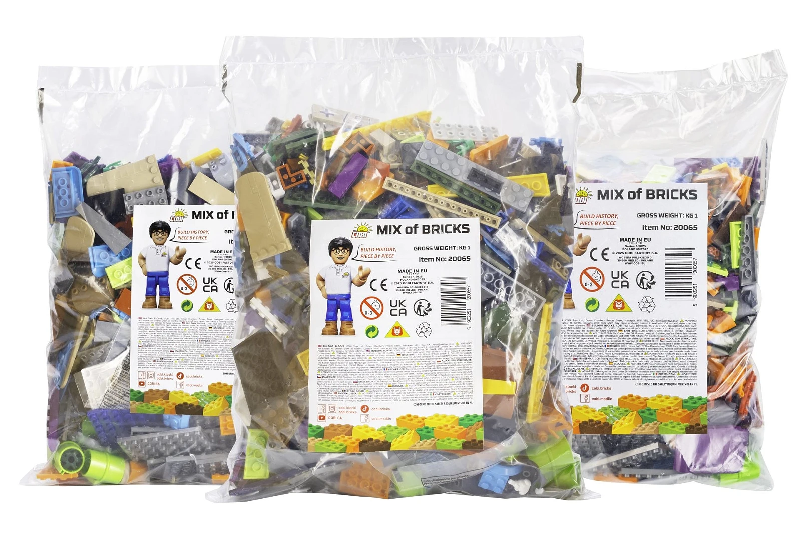 Mix klocków konstrukcyjnych 1 kg - worek - fot. 4