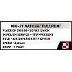 MiG-29 NATO "Fulcrum" 1:300 - fot. 5